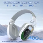 ATTACK SHARK L90 Wireless Gaming Headset – RGB, 7.1 Surround Sound, Tri-Mode White - Image 6