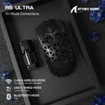 Attack Shark R5 Ultra 8k Wireless Gaming Mouse PAW3950MAX Black - Image 3