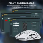 Attack Shark R5 Ultra 8k Wireless Gaming Mouse PAW3950MAX White - Image 7