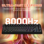 ATTACK SHARK R82 HE Rapid Trigger 8KHz Keyboard Magnetic Switch with 0.005MM RT Black - Image 4