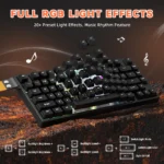 ATTACK SHARK R82 HE Rapid Trigger 8KHz Keyboard Magnetic Switch with 0.005MM RT Black - Image 5