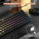 ATTACK SHARK R82 HE Rapid Trigger 8KHz Keyboard Magnetic Switch with 0.005MM RT Black - Image 8