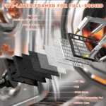 ATTACK SHARK R82 HE Rapid Trigger 8KHz Keyboard Magnetic Switch with 0.005MM RT Black - Image 9