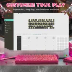 ATTACK SHARK R82 HE Rapid Trigger 8KHz Keyboard Magnetic Switch with 0.005MM RT Pink Contours - Image 7