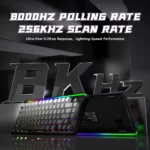 ATTACK SHARK R85 HE Rapid Trigger 8K Keyboard Magnetic Switch with Custom Lightbox Noonlight Night - Image 6