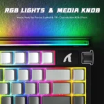ATTACK SHARK R85 HE Rapid Trigger 8K Keyboard Magnetic Switch with Custom Lightbox Noonlight Night - Image 8