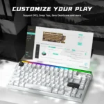 ATTACK SHARK R85 HE Rapid Trigger 8K Keyboard Magnetic Switch with Custom Lightbox White - Image 9
