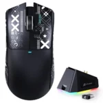 ATTACK SHARK X11 Wireless Gaming Mouse 63g with RGB Charging Dock  | Black - Image 2