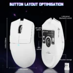 ATTACK SHARK X11 SE Wireless Gaming Mouse 22000 DPI, 59g | White - Image 9