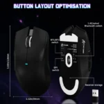 ATTACK SHARK X11 SE Wireless Gaming Mouse 22000 DPI, 59g | Black - Image 6