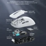 ATTACK SHARK X3 Wireless Gaming Mouse – PAW3395, 26K DPI, 49g Superlight, Tri-Mode - Image 3