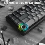 ATTACK SHARK X66 60% wireless mechanical keyboard with tri-mode connectivity, gasket mount, PBT side-printed keycaps, hot-swap switches, RGB and 3000mAh battery. - Image 4