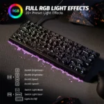ATTACK SHARK X68 HE Rapid Trigger Keyboard Magnetic Switch 0.01mm RT Accuracy Black Contours - Image 7