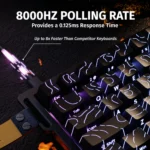 ATTACK SHARK X68 HE Rapid Trigger Keyboard Magnetic Switch 0.01mm RT Accuracy Black Contours - Image 3