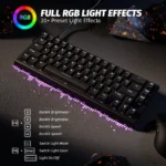 ATTACK SHARK X68 HE Rapid Trigger Keyboard Magnetic Switch 0.01mm RT Accuracy Black - Image 7