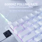 ATTACK SHARK X68 HE Rapid Trigger Keyboard Magnetic Switch 0.01mm RT Accuracy White Contours - Image 3