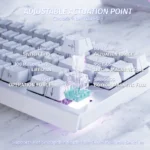 ATTACK SHARK X68 HE Rapid Trigger Keyboard Magnetic Switch 0.01mm RT Accuracy White Contours - Image 4