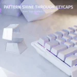 ATTACK SHARK X68 HE Rapid Trigger Keyboard Magnetic Switch 0.01mm RT Accuracy White Contours - Image 7