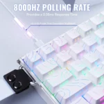 ATTACK SHARK X68 MAX HE Aluminum Keyboard Rapid Trigger Magnetic Switch 0.01mm RT Accuracy White Contours - Image 3
