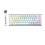 ATTACK SHARK X68 MAX HE Aluminum Keyboard Rapid Trigger Magnetic Switch 0.01mm RT Accuracy White Contours
