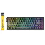 ATTACK SHARK X68 MAX HE Aluminum Keyboard Rapid Trigger Magnetic Switch 0.01mm RT Accuracy Black Contours