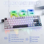 ATTACK SHARK X68 MAX HE Aluminum Keyboard Rapid Trigger Magnetic Switch 0.01mm RT Accuracy Starlight White - Image 7