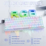 ATTACK SHARK X68 MAX HE Aluminum Keyboard Rapid Trigger Magnetic Switch 0.01mm RT Accuracy White Contours - Image 7