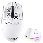 ATTACK SHARK G3 PRO Tri-mode Wireless Gaming Mouse 25K DPI  Charging Dock White - Image 2