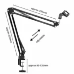 Microphone Boom Arm 360 Degree Rotating Stand Mic  Microphone Support - Image 4