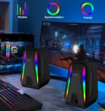 Kisonli X10 Super Bass Usb 2.0 PC Speakers Computer 10W Gaming HiFi Multimedia Speaker | Black - Image 8