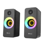 Kisonli X8 RGB LED Gaming Speaker – Portable Audio Player Multimedia Speaker | Black