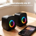 KISONLI X36BT Bluetooth HiFi Desktop Speaker System – 3D 2.0 Channel - Image 4