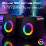 KISONLI X36BT Bluetooth HiFi Desktop Speaker System – 3D 2.0 Channel - Image 2