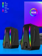 Kisonli X10 Super Bass Usb 2.0 PC Speakers Computer 10W Gaming HiFi Multimedia Speaker | Black - Image 7