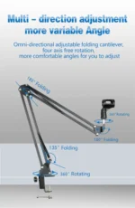 Microphone Boom Arm 360 Degree Rotating Stand Mic  Microphone Support - Image 5