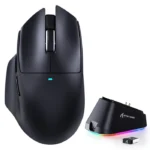 ATTACK SHARK V6 Tri-Mode Wireless Gaming Mouse 25K DPI | RGB Dock Black