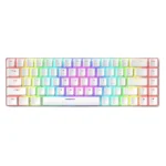 Ziyoulang T8 RGB 65% mechanical keyboard Red hot-swap switches Full RGB | White