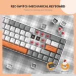 Ziyoulang T8 RGB 65% mechanical keyboard Red hot-swap switches Full RGB | Honey Bee - Image 2