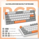 Ziyoulang T8 RGB 65% mechanical keyboard Red hot-swap switches Full RGB | Honey Bee - Image 4